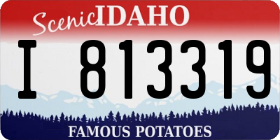 ID license plate I813319
