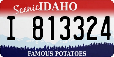 ID license plate I813324