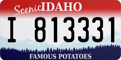 ID license plate I813331