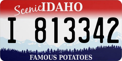 ID license plate I813342