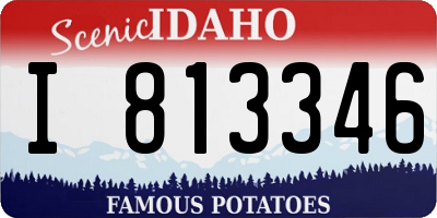 ID license plate I813346