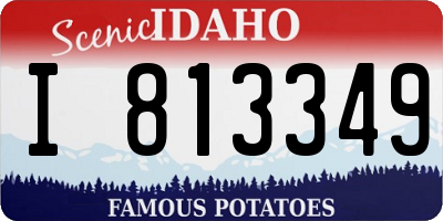ID license plate I813349