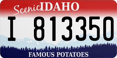 ID license plate I813350