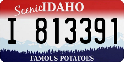 ID license plate I813391