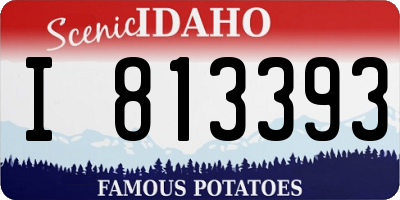 ID license plate I813393