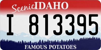 ID license plate I813395