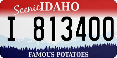 ID license plate I813400