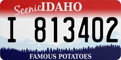 ID license plate I813402