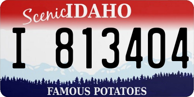 ID license plate I813404