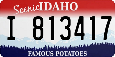 ID license plate I813417