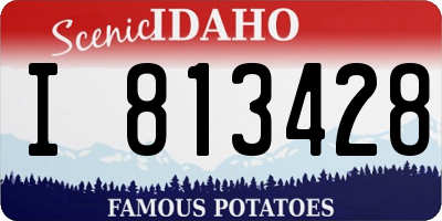 ID license plate I813428