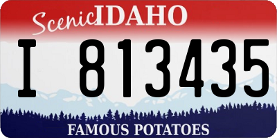 ID license plate I813435