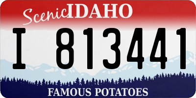 ID license plate I813441