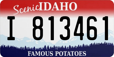 ID license plate I813461