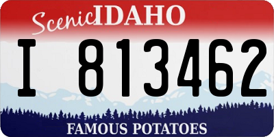 ID license plate I813462