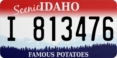 ID license plate I813476