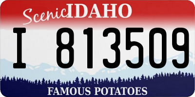 ID license plate I813509