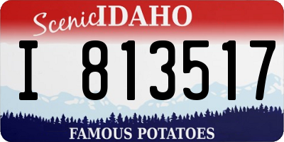 ID license plate I813517