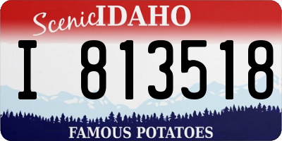 ID license plate I813518