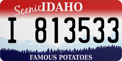 ID license plate I813533