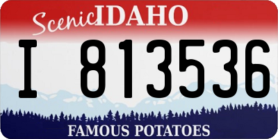 ID license plate I813536