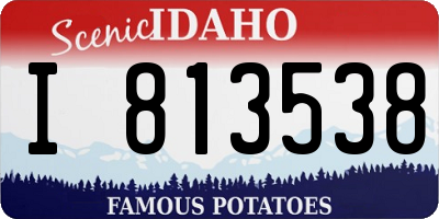ID license plate I813538