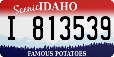 ID license plate I813539