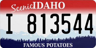 ID license plate I813544