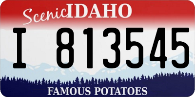 ID license plate I813545