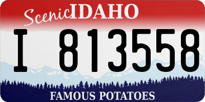 ID license plate I813558