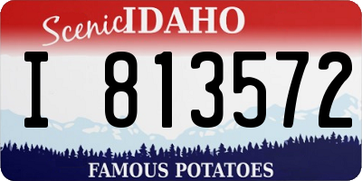 ID license plate I813572