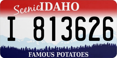 ID license plate I813626