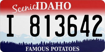 ID license plate I813642