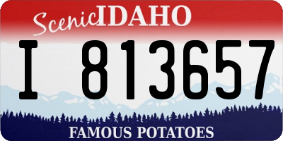 ID license plate I813657