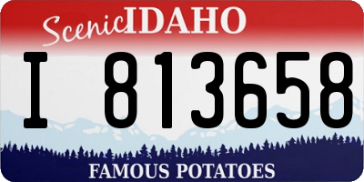 ID license plate I813658