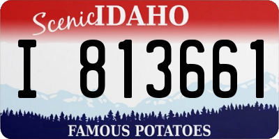 ID license plate I813661