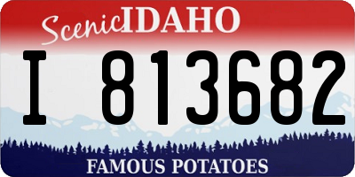 ID license plate I813682