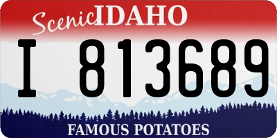 ID license plate I813689