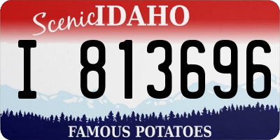 ID license plate I813696