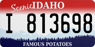 ID license plate I813698
