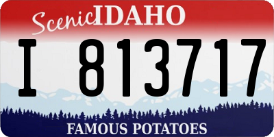 ID license plate I813717