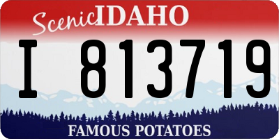 ID license plate I813719