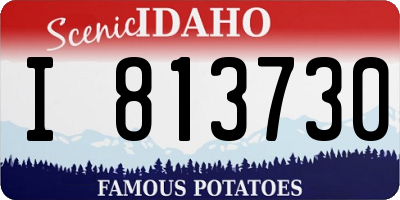 ID license plate I813730