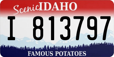 ID license plate I813797
