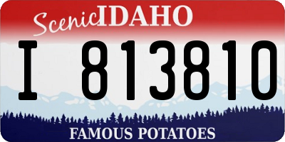 ID license plate I813810