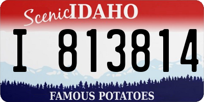 ID license plate I813814