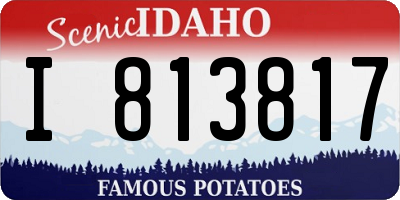 ID license plate I813817