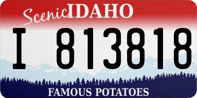 ID license plate I813818