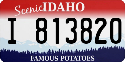 ID license plate I813820