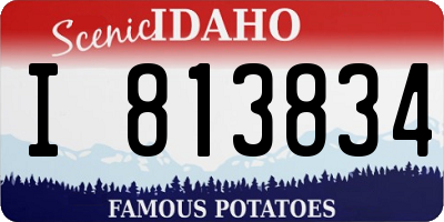 ID license plate I813834
